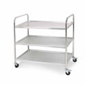 3 Tier 81x46x85cm Stainless Steel Kitchen Dinning Food Cart Trolley