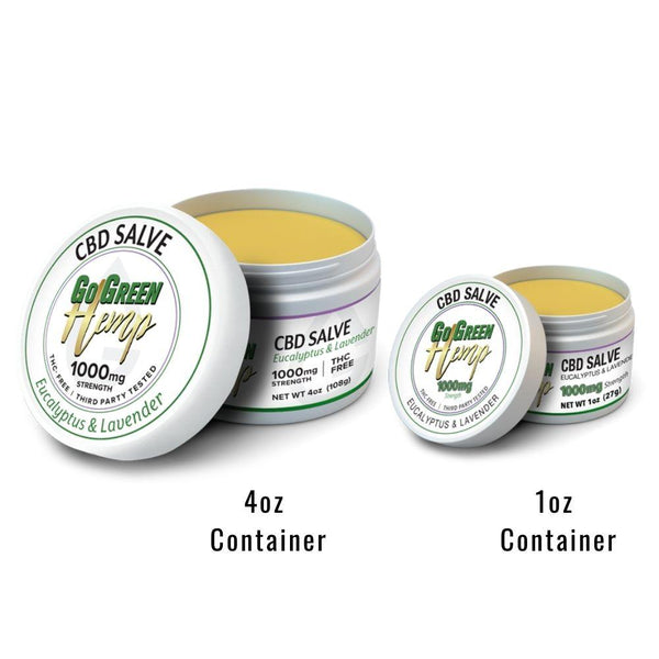 GoGreen Hemp CBD Balm Salve Eucalyptus & Lavender