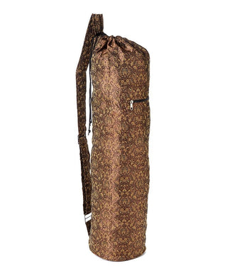 Buy brown Yoga Bag - OMSutra Saree Fabric Mat Bag