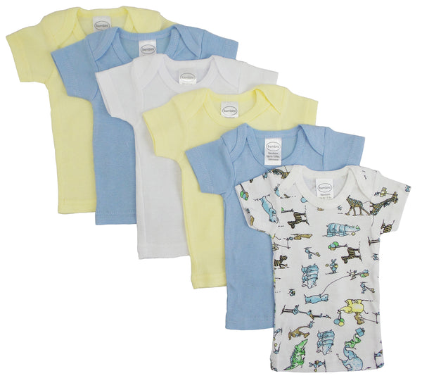 Boys Pastel Variety Short Sleeve Lap T-shirts 6