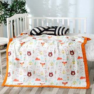 Buy as-picture19 110x120cm 4 and 6 Layers Muslin Bamboo Cotton Newborn Baby Receiving Blanket Swaddling Kids Children Baby Sleeping Blanket