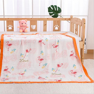 Buy as-picture11 110x120cm 4 and 6 Layers Muslin Bamboo Cotton Newborn Baby Receiving Blanket Swaddling Kids Children Baby Sleeping Blanket