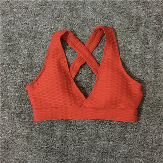 Buy cb106-red-bra 2pcs Yoga Sets Woman Sportswear