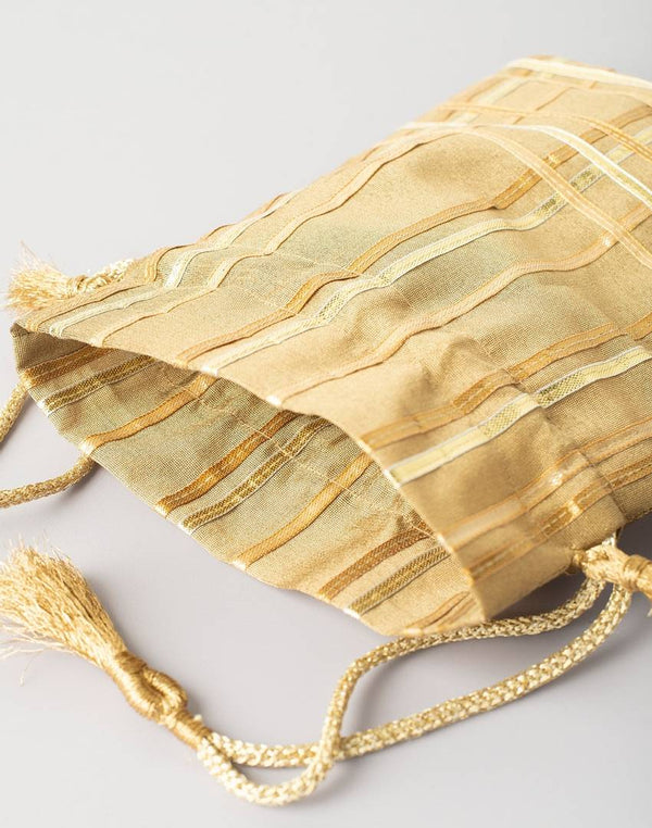 Silk Gota Work Potli Bag For Women