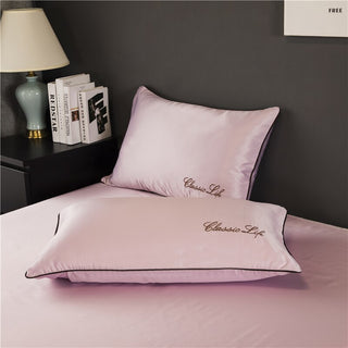 Buy qian-zi TWO Side 100% Satin Silk Pillowcases Envelope Pure Silk Embroidery Pillow Case Pillowcase for Healthy Sleep Multicolor 48x74cm