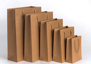 Buy 2 10 Pcs Kraft Shopping Paper Bags Custom Gift Packing