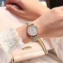Simple Vintage Women Small Dial Watch Sweet Leather Strap Wrist Watches Gift