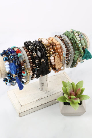 Boho Tassel Charm Bracelet