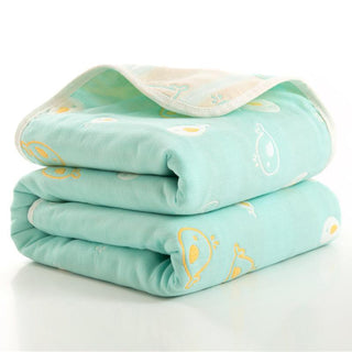 Buy green-whale Six-Layer Gauze Bath Towel for Children Baby Blankets(size 80*80)