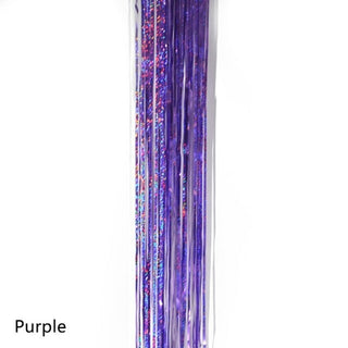 Buy purple 10*100cm Tinsel Foil Fringe