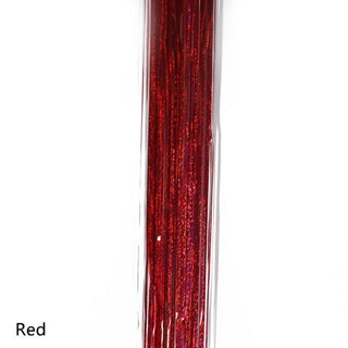Buy red 10*100cm Tinsel Foil Fringe