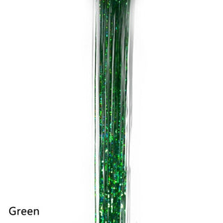 Buy green 10*100cm Tinsel Foil Fringe