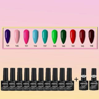 Buy 10-color-1 10/20/30/40 UV LED Nail Polish Art Set 8ML Semi permanent Gel
