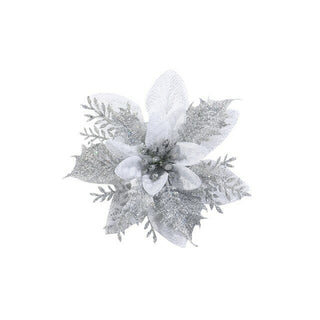 Buy silver 10/20pcs artificial flower with clip