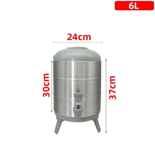 100% Stainless Steel Barrel With Thermometer Milk Tea Barrel Heat Cold