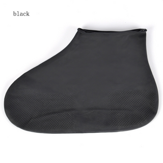 Buy black Disposable rain shoe cover Latex non-slip waterproof and dustproof