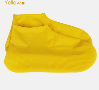 Buy yellow Disposable rain shoe cover Latex non-slip waterproof and dustproof