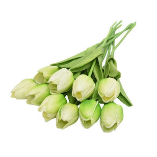 Buy j 10PCS Tulip Artificial Flower Real Touch Artificial Bouquet Fake