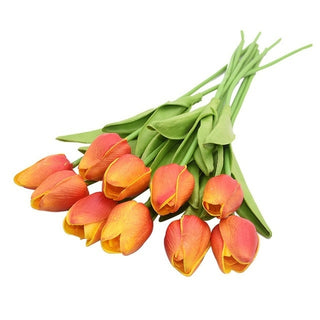Buy p 10PCS Tulip Artificial Flower Real Touch Artificial Bouquet Fake