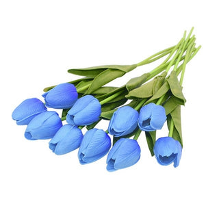 Buy u 10PCS Tulip Artificial Flower Real Touch Artificial Bouquet Fake