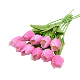 Buy f 10PCS Tulip Artificial Flower Real Touch Artificial Bouquet Fake