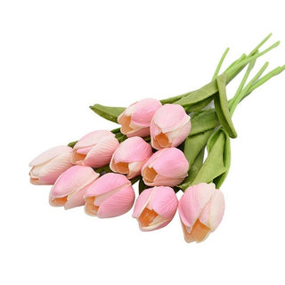 Buy d 10PCS Tulip Artificial Flower Real Touch Artificial Bouquet Fake