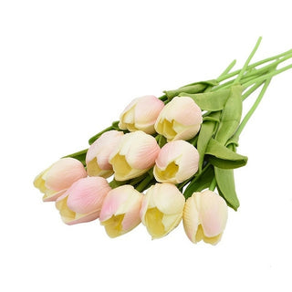 Buy m 10PCS Tulip Artificial Flower Real Touch Artificial Bouquet Fake