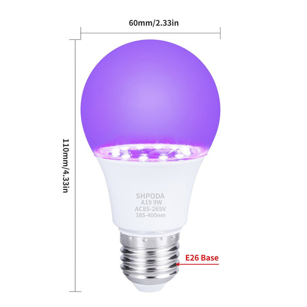 10W Ultraviolet UV Bulb Fluorescent Detection UV Lamp Black Light Blue