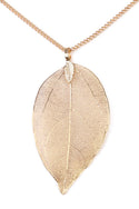 Hdn1513 - Filigree Leaf Necklace