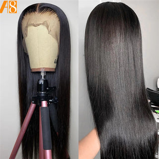13X6 Straight HD Lace Frontal Wig Malaysian Human Hair Lace Frontal
