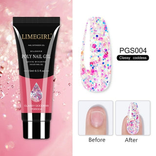 Buy pgs004-glitter 15/7.5ml Poly Nail Quick Building Gel