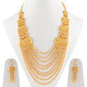 Fashionable Golden Base Metal Women Jewellery Set