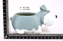 GreyFOX || Handmade Cute Dog Resin Multipurpose Pot || Succulent Pot Indoor || Desktop Flower Planter || Home Décor Garden
