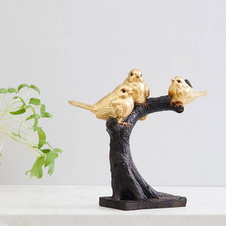 Splendid Birds Table Accent Figurine - 26x24 cm