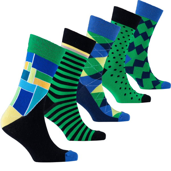 Men's Emerald Mix Set Socks