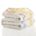 Six-Layer Gauze Bath Towel for Children Baby Blankets(size 80*80)