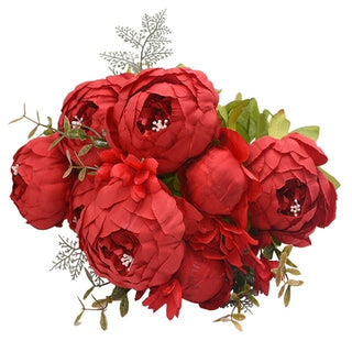 Buy j 1Bunch European Artificial Peony Flowers Silk Fake Flowers Wedding