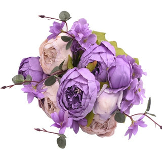 Buy q 1Bunch European Artificial Peony Flowers Silk Fake Flowers Wedding