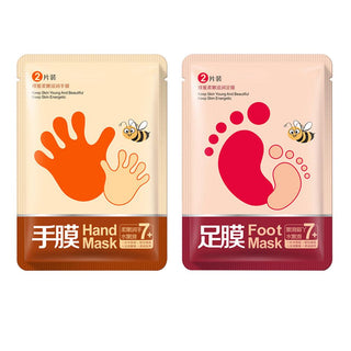 1Pair Hand/Foot Mask Honey Exfoliate Dead Skin Remove Moisturizing