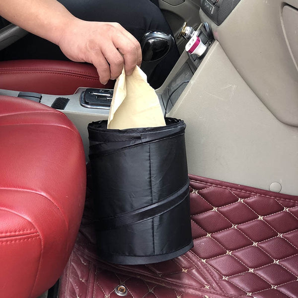 1Pc Black Car Trash Can Pack Bag Waterproof Car Trash Bag for Little