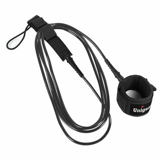 Buy black Straight Surfboard Leash with Waterproof Pouch