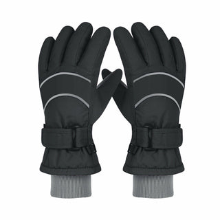 Buy black Kid Winter Ski Gloves S4