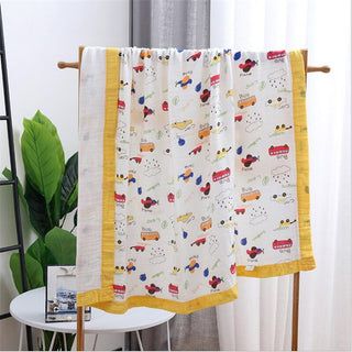 Buy as-picture24 110x120cm 4 and 6 Layers Muslin Bamboo Cotton Newborn Baby Receiving Blanket Swaddling Kids Children Baby Sleeping Blanket