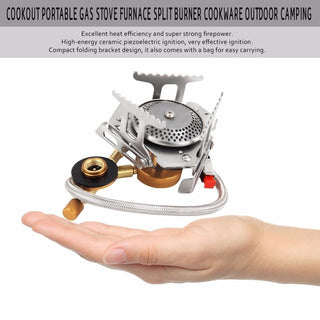 1pc Cookout Portable Gas Stove Furnace Split