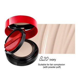 Buy sky-blue 2 In 1 Air Cushion Makeup Pressed Powder Set Foundation Double Layer