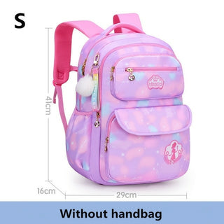 Buy purple-small-bookbag-only 2 Size Cute Girls School Bags with Handbag