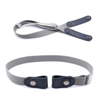 Buy gray 20 Styles Buckle Free Waist Belt For Jeans Pants,No Buckle Stretch