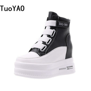 Buy black High Platform Sneakers 7.5CM Thick Sole