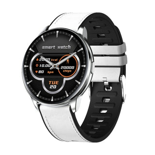 Buy belt-white 2021 Full Touch Smart Watch Women IP68 Waterproof Bracelet ECG Heart