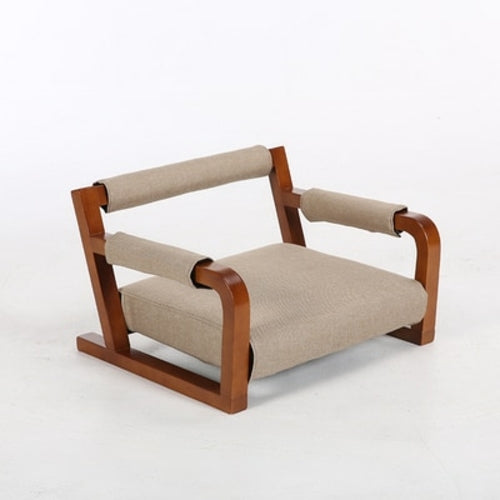 2021 Japanese Chair with Armrest Meditation Chair with Back Support